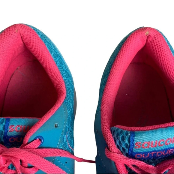 Saucony Women’s Outduel Sneakers Size  US 9.5 Pink Blue - Picture 15 of 16
